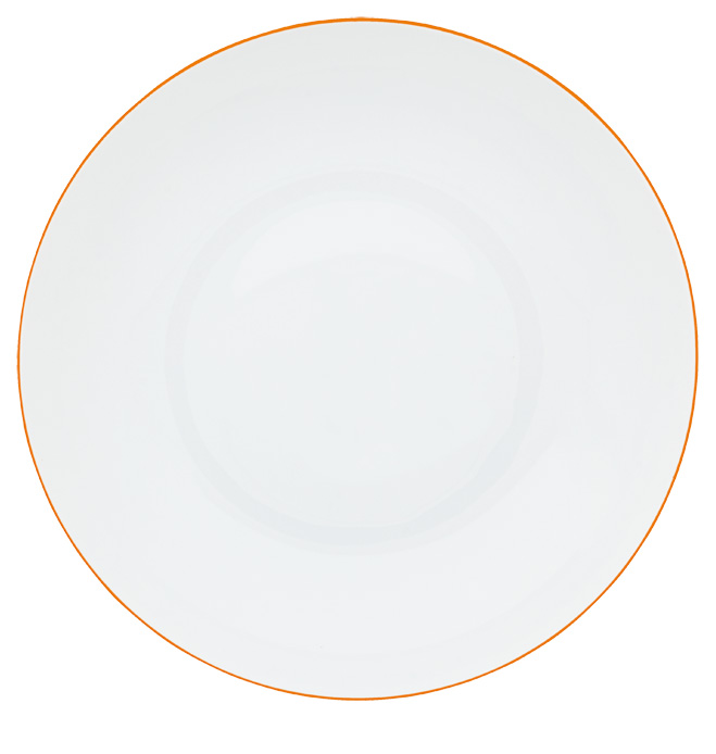Assiette creuse orange abricot - Raynaud